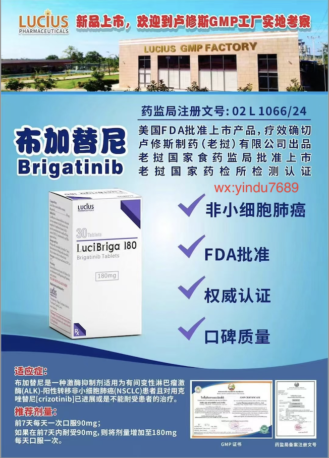 卢修斯lucius布加替尼180mg(lucibriga)Brigatinib价格是多少?